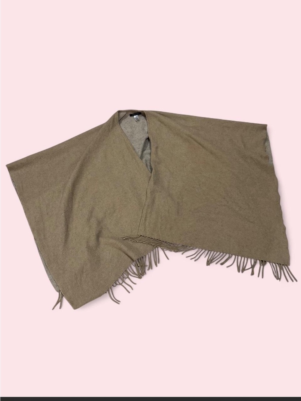 Banana Republic Fringed Shawl Wrap in Olive Brown - Women Accessories
